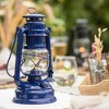 Feuerhand Outdoor Kerosene Fuel Lantern, German Made Weather Resistant Baby Special 276 Galvanized Hurricane Lamp for Camping or Patio, 10 Inches - 2 of 4