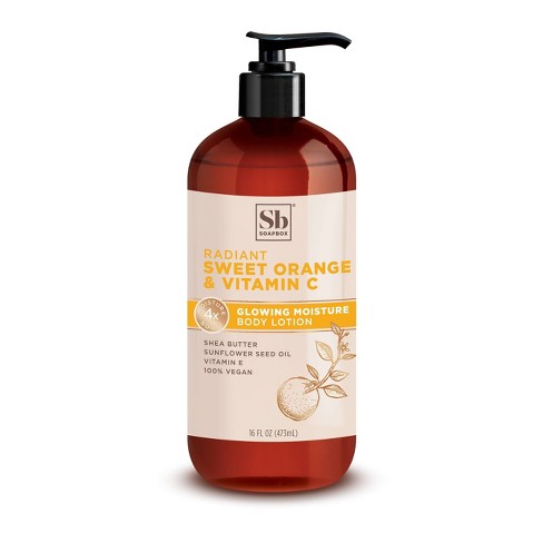 Soapbox Radiant Sweet Orange Vitamin C Body Lotion 16 Fl Oz