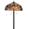 Chloe Lighting Libby Tiffany-style 2 Light Victorian Floor Lamp 18" Shade - 3 of 4