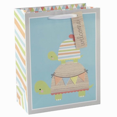 Medium Turtles with Felt Banner Baby Shower Gift Bag - Spritz™