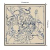 Amanti Art Indigo Floral Sketch I by Megan Meagher Canvas Wall Art Print Framed 22 x 22-in. - 3 of 4