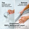 2-Pack Protect+ Waterproof Crib Mattress Protector Covers, Mavy Quilted Cotton Baby Mattress Topper, Toddler Crib Sheets - 4 of 4