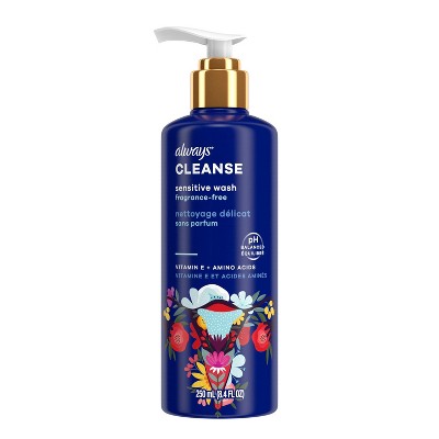 Always Cleanse Sensitive Fragrance Free Feminine Wash - 8.4 fl oz
