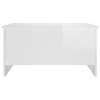 vidaXL Coffee Table High gloss white Engineered wood 31.5 x 21.9 x 16.3 in - 4 of 4