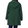 Agnes Orinda Women's Plus Size Elegant Single Breasted Detachable Hooded Trench Overcoats - 4 of 4