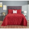 Charleston 100% Cotton Soft & Plush Chenille Tufted Diamond Pattern Unique Luxurious Bedspread & Sham Set, All-Season, Machine Washable Coverlet Set - 2 of 4