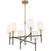 Savoy House Tivoli 6 - Light Chandelier in  Matte Black/Warm Brass - 2 of 3