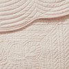 Sapphtopaz 3-Piece Reversible Scalloped Edge Quilt Set & Shams, Cottage/Country Style Queen Sheet Set (1 Quilt, 2 Pillow Shams) - 3 of 4