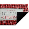 Stupell Industries Magic of Christmas Red Plaid Printed Outdoor Door Mat, design by Chad Barrett, 18"x30" - 2 of 4