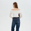 Women's Long Sleeve Off the Shoulder Foldover Top - Wild Fable™ - 2 of 3