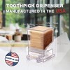 Toothpick Dispenser Clear Restaurant-Style, Simple and Functional Toothpick Holder for Kitchen, Dining, or Office - 3 of 4