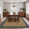 Modern Machine Washable Rug Bordered Design Non-Slip Low Pile Rubber Backing - 2 of 4