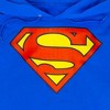 Mens Superman Symbol Royal Hooded Sweatshirt - 2 of 3