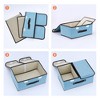REGALWOVEN Shelves Closet Collapsible Fabric Storage Bin Basket with Handle and Lid 2 Pcs - 3 of 4