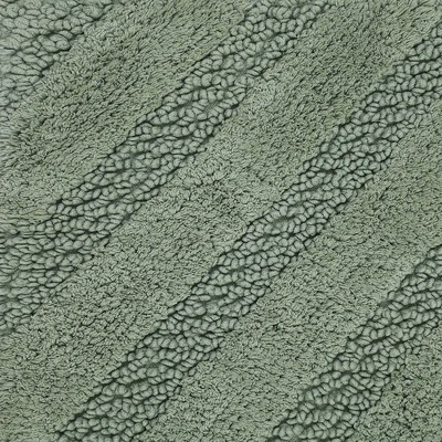 Unique Stripe Honeycomb Sculptured Bath Rug Is Made Soft Plush Cotton Is Super Soft The Touch Sage