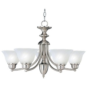 Maxim Lighting Malaga 5 - Light Chandelier in  Satin Nickel - 1 of 2