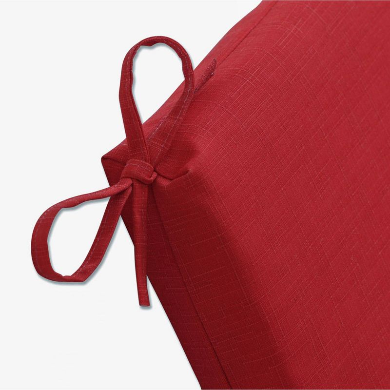 36.5&#34; x 18&#34; Outdoor/Indoor Squared Chair Pad Splash Flame Red - Pillow Perfect, 5 of 9