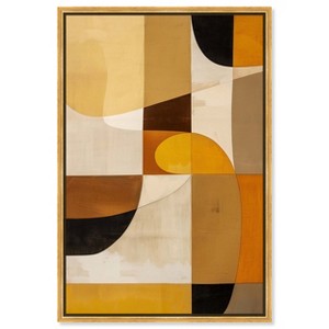 Art Remedy Earthly Geo Boho Neutral Abstract Wall Art Framed - 1 of 4