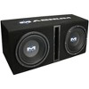 MTX Audio MB210SP Magnum Bass Package - Dual 10" 400W RMS Vented Enclosure with Amplifier - 2 of 3