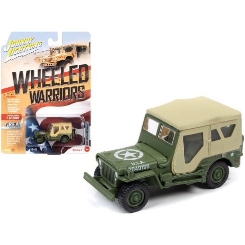 Willys Mb Jeep Olive Drab With Tan Top U S A World War Ii Ltd Ed 2004 Pcs 1 64 Diecast Model Car By Johnny Lightning Target - guest and new body lovers roblox