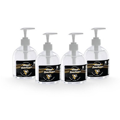 NHL Pittsburgh Penguins 16oz Pump Top Hand Sanitizer - 4pk