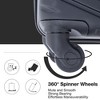 Kumasinova 4 Pcs ABS Luggage Set,Airline-Approved Spinner Suitcases with TSA Lock,Lightweight Carry-On&Chekced Luggage,16/20/24/28" - 4 of 4
