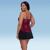 Trimshaper Women's Ronnie Two Tier Ruffle Tankini Swimsuit Top - 2 of 3