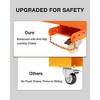 Forklift Safety Cage Heavy Duty - 45x43 Inch 1800 LBS Capacity Steel Man Basket with Safety Harness & Wheels for Aerial Work - 4 of 4
