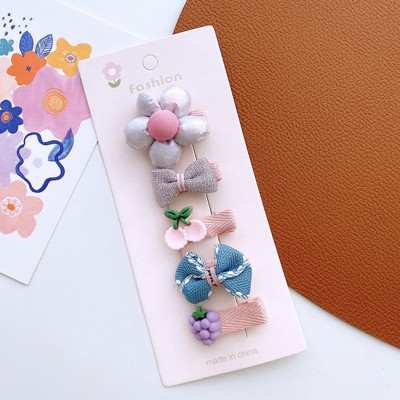 MyKids-USA Versatile Hair Accessory For Babies: Colorful Small Butterfly Bow Hair Clip Sets