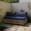 YARDSIGHT Outdoor Wicker Loveseat with All-Weather Cushions  Perfect for Patio & Garden - 2 of 4