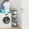 Boersma Storage Rolling Cart, 5 Tier Laundry Room Organization Utility Cart Bathroom Organizer Mobile Shelving Unit Shelves Trolley - 3 of 4