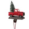 Sullivans 7.75"H Red Christmas Truck & Tree Metal Stocking Holder - 3 of 3
