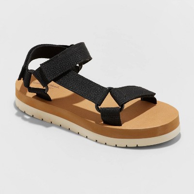 target white platform sandals