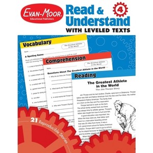 Read and Understand with Leveled Texts, Grade 4 Teacher Resource - (Read & Understand with Leveled Texts) by  Evan-Moor Educational Publishers - 1 of 1