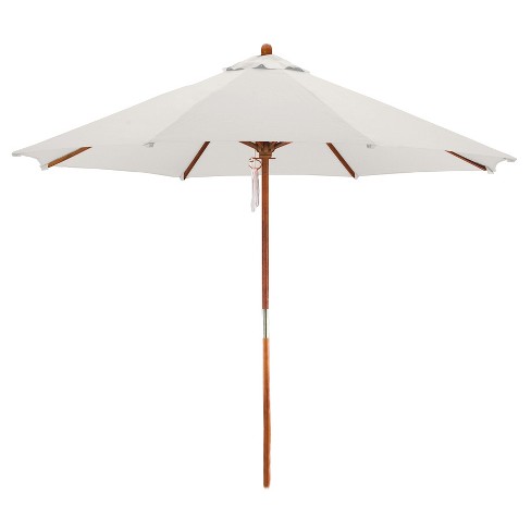 9 Wood Market Umbrella Natural Astella Target