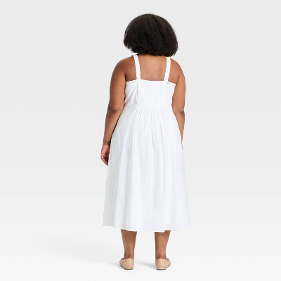 Women’s Embroidered Trim Midi Dress – Ava & Viv