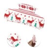 Unique Bargains Christmas Hair Clips Elk Snowflake Square for Christmas 3.35"x1.77"x1.97" Red White 1 Pc - 3 of 4