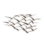 Metal Bird Flying Flock Wall Decor - Olivia & May