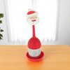Unique Bargains Tea Strainer Tea Infuser Hand Wash Only Vertical Style Silicone Stainless Steel Red 2.17"x6.3" 1Set - 2 of 4