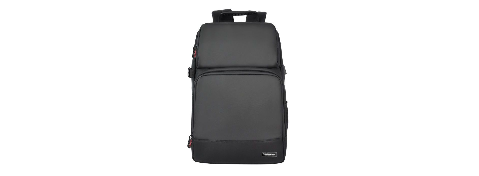 RadioShack Black/Gray 15.6" Laptop Backpack With Multiple Compartments