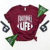 Simply Sage Market Women's Just Livin' My Best Football Fan Life Short Sleeve Graphic Tee - 2 of 2