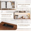 GustoWave 72" Farmhosue Large Kitchen Buffet with Sliding Barn Door, 2 Drawers, 8 Storage Shelves, LED Rustic Coffee Bar Cabinet - 4 of 4