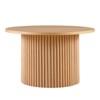 GlasFlength Coffee Tables, Classic Coffee Table, Timeless Elegance, Versatile Placement, Beige, 27.56"*27.56"*16.73" - 3 of 4