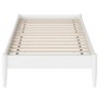 AFI Furnishings Pasadena 14 in Twin Platform Bed Frame in White - 4 of 4