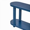 Sapphtopaz Modern Console Table with Streamlined Desktop Entryway Table with 2-Tier Storage Shelf Minimalist TV Stand for Living Room,Hallway - 4 of 4