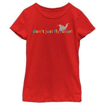Girl's Dumbo Don't Just Fly, Soar T-Shirt