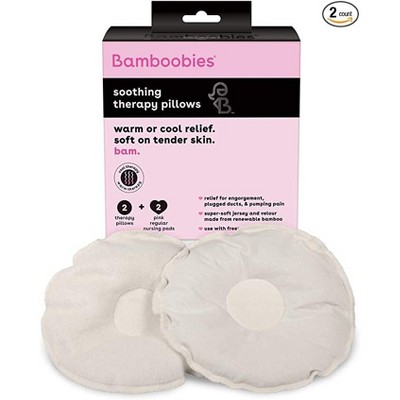 Image of Bamboobies Soothing Nursing Pillows with Flaxseed, Heating Pad or Cold Compress for Breastfeeding