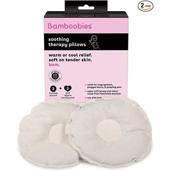 Bamboobies Soothing Nursing Pillows with Flaxseed, Heating Pad or Cold Compress for Breastfeeding