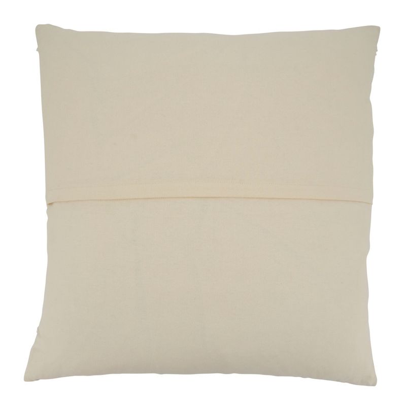 Saro Lifestyle Poly-Filled Woven Stripe Design Throw Pillow, Natural, 2 of 3