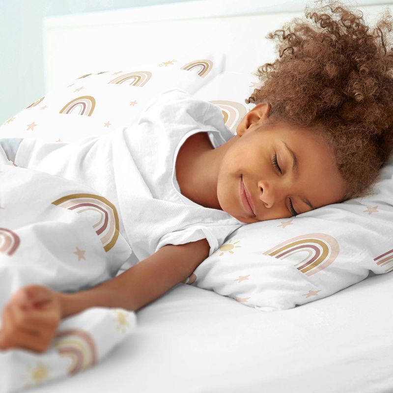 3pc Rainbow Full/Queen Kids&#39; Comforter Bedding Set - Sweet Jojo Designs, 5 of 8